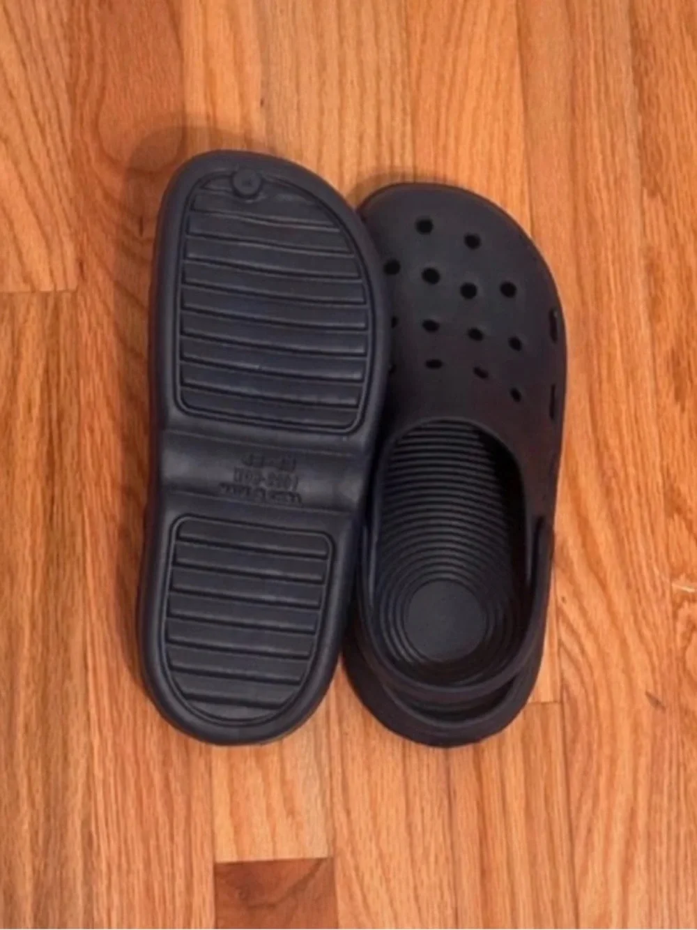 Men’s Navy Slip-On Clogs with Football Charms